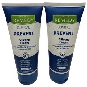 Medline Remedy Clinical PREVENT Silicone Cream (2 Count) Vanilla 2 oz/59 mL